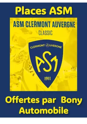 4 places pour l'ASM Clermont Auvergne